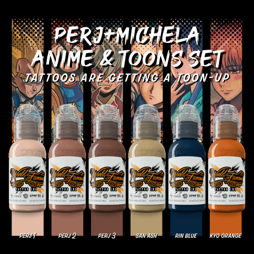 Perj-Michela Anime and Toon Set 1oz