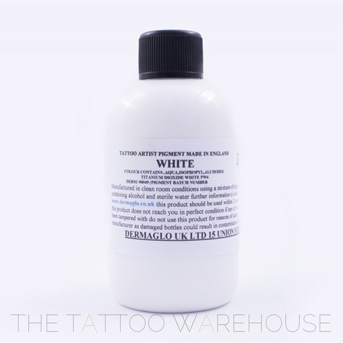 Dermaglo Ink - WHITE  from The Tattoo Warehouse