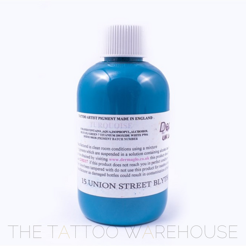 DERMAGLO INK - TURQUOISE FROM THE TATTOO WAREHOUSE