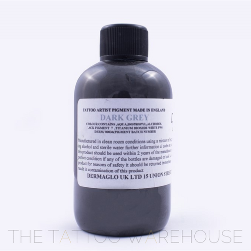 DERMAGLO INK - DARK GREY FROM THE TATTOO WAREHOUSE