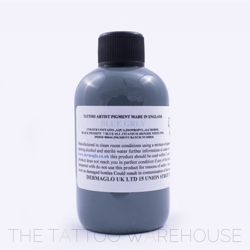 DERMAGLO INK - BLUE GREY FROM THE TATTOO WAREHOUSE