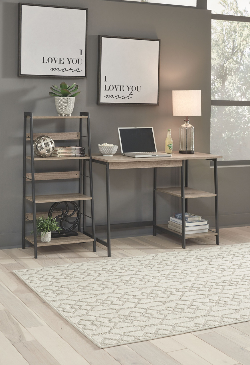 The Soho Brown Black Home Office Desk And Shelf Available At Jaxco