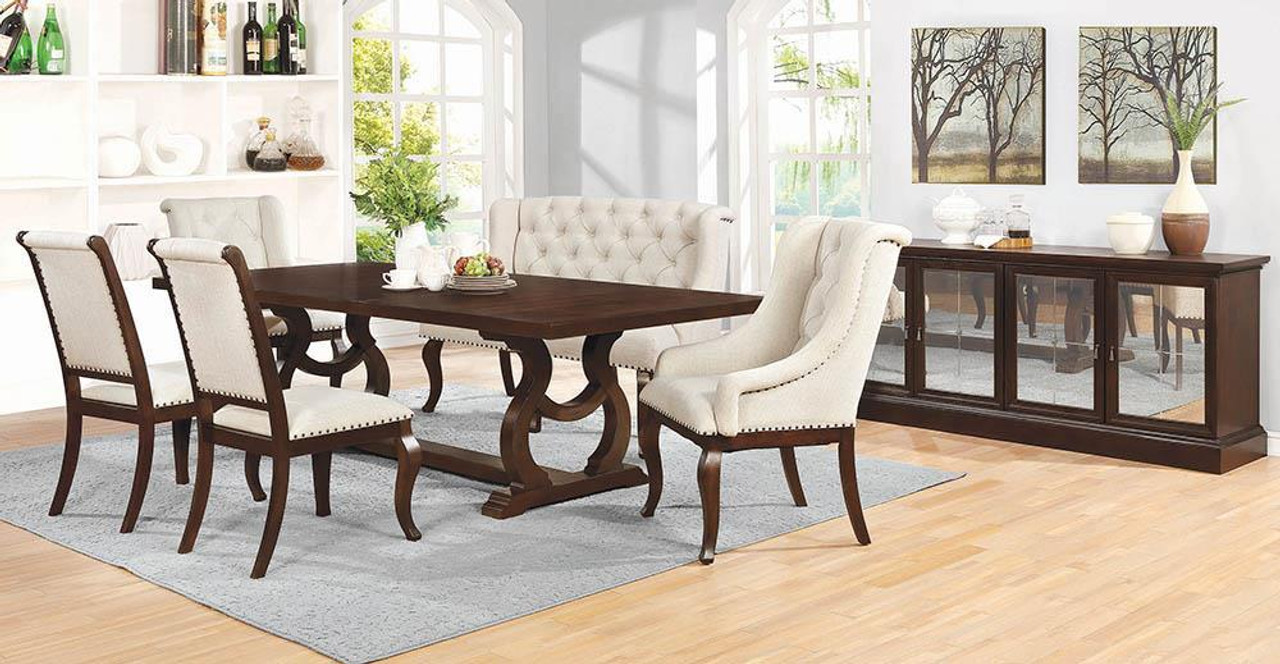 The Glen Cove Collection - Cream - Brockway Cove Tufted Dining 