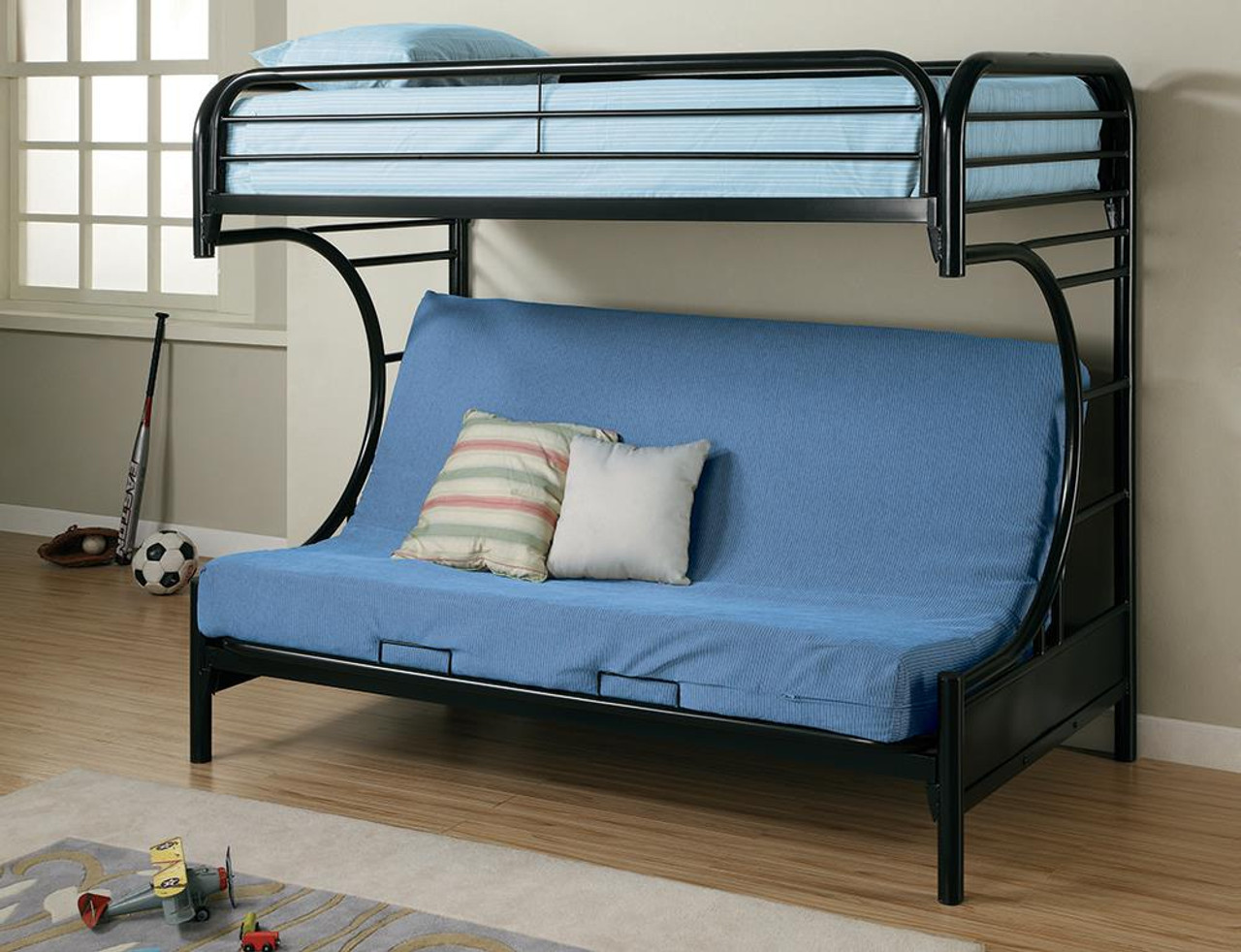 twin bed with futon