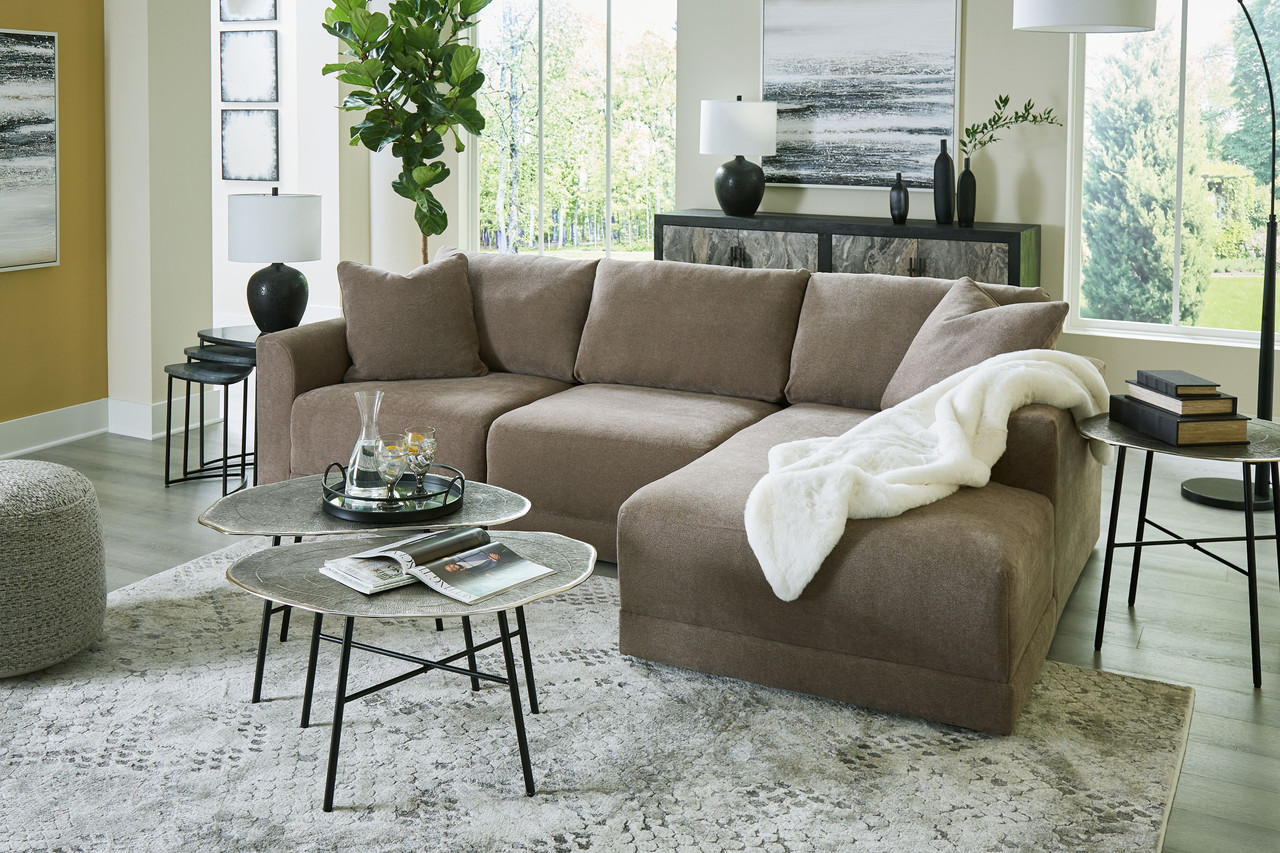 3 piece sectional with right arm shop facing chaise