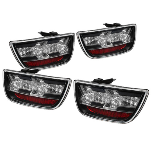 Spyder LED Tail Lights, Clear (2010-2013 Camaro)