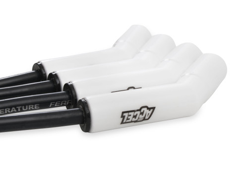 ACCEL Ceramic Boot Spark Plug Wire Set, White (2010-2024 Camaro SS, 2012-2024 Camaro ZL1, & 2014-2015 Camaro Z28)