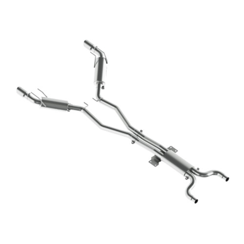 MBRP Armor Plus Race Cat-Back Exhaust System, Polished Tips (2010-2015 Camaro SS Automatic)