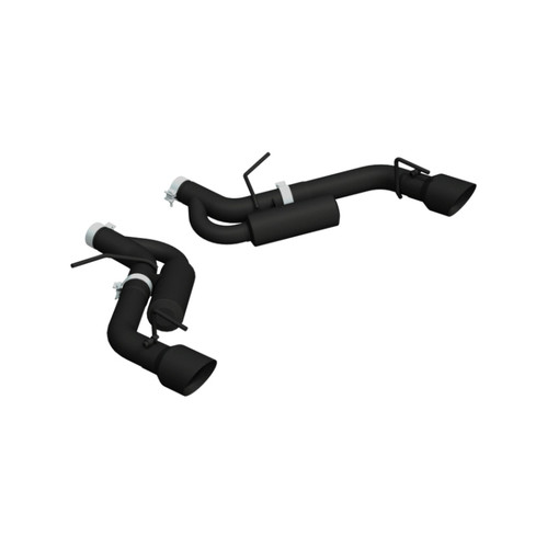 MBRP Armor BLK Street Axle-Back Exhaust System, Black Tips (2016-2024 Camaro SS)