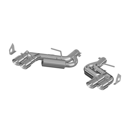 MBRP Armor Lite Race Axle-Back Exhaust System, Polished Quad Tips (2016-2024 Camaro SS & 2017-2024 Camaro ZL1)