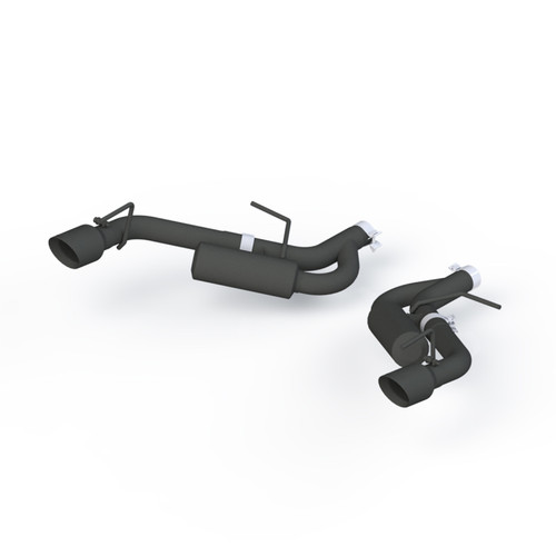 MBRP Armor BLK Race Axle-Back Exhaust System, Black Tips (2016-2024 Camaro 2.0T & 2016-2024 Camaro V6)