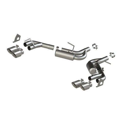 MBRP Armor Lite Race Axle-Back Exhaust System, Polished Quad Tips (2016-2024 Camaro 2.0T & 2016-2024 Camaro V6)