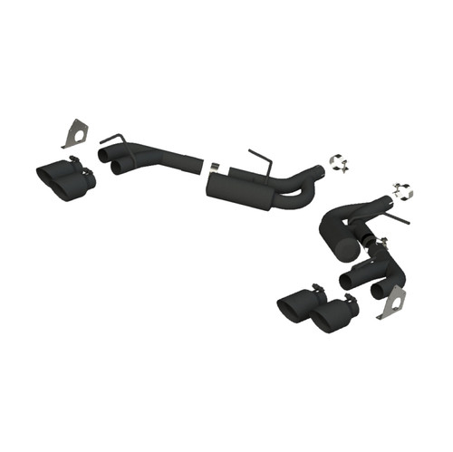 MBRP Armor BLK Race Axle-Back Exhaust System, Black Quad Tips (2016-2024 Camaro 2.0T & 2016-2024 Camaro V6)