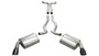 Corsa Sport Cat-Back Exhaust, Black Tips (2010-2015 Camaro SS w/ Manual Transmission)