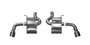 Corsa XTREME Axle-Back Exhaust, Polished Dual Tips (2016-2024 Camaro SS & 2017-2024 Camaro ZL1)