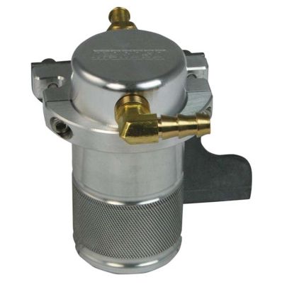 Moroso Small Body Catch Can, Silver (2010-2015 Camaro SS w/Edelbrock Supercharger)
