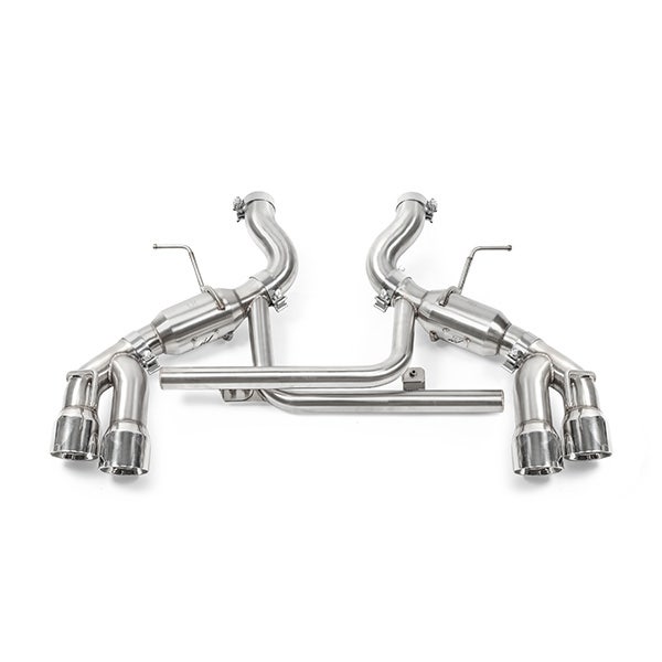 Mishimoto Race Axle-Back Exhaust System, Quad Polished Tips (2016-2024 Camaro SS)