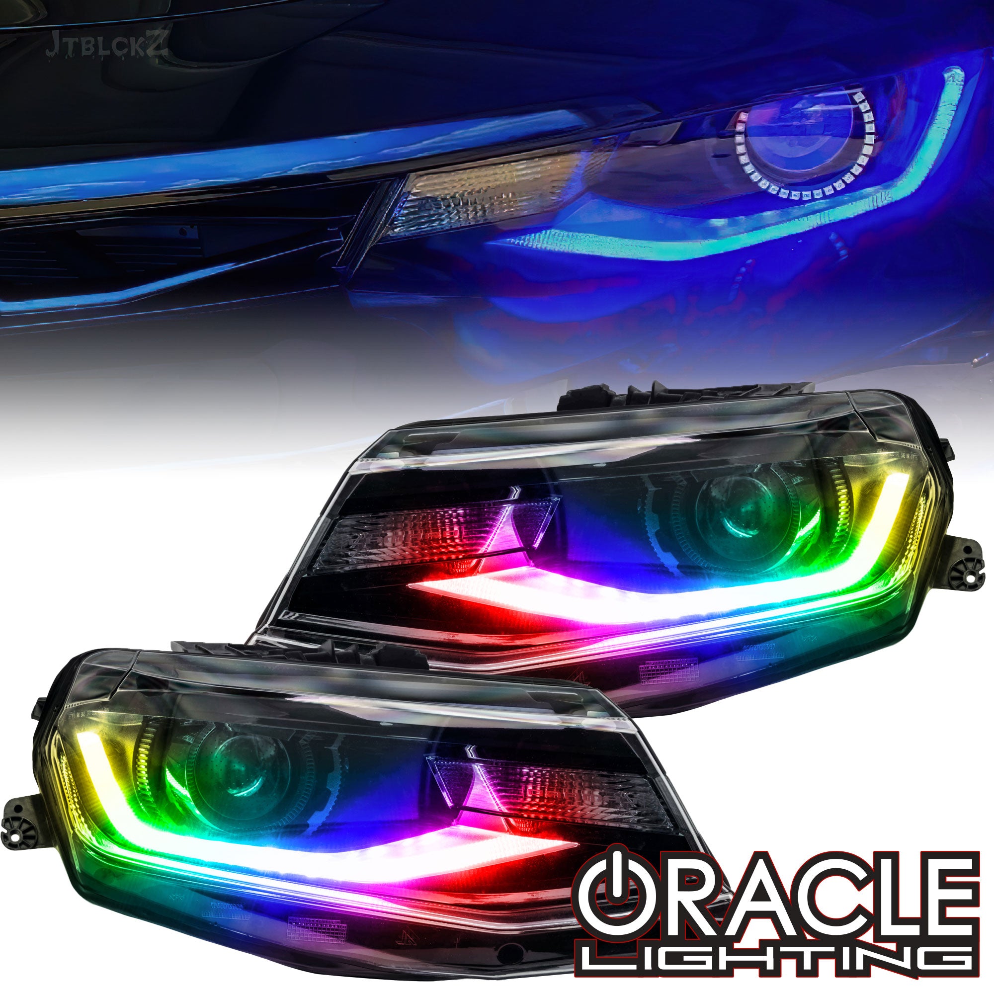 Oracle Dynamic ColorSHIFT Headlight DRL Upgrade Kit (2016-2018 Camaro & 2017-2024 Camaro ZL1 w/OEM DRL Boards)