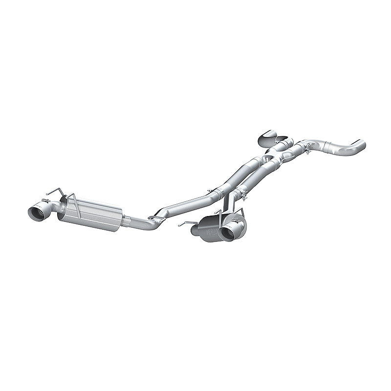 MBRP Armor Pro Street Cat-Back Exhaust System, Polished Tips (2010-2015 Camaro V6)