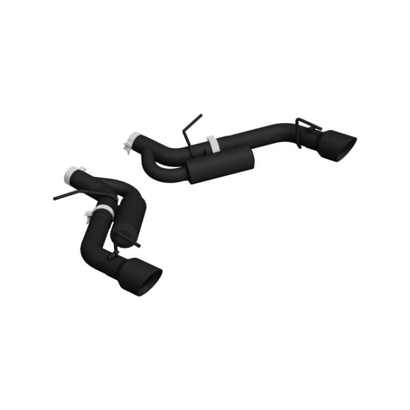 MBRP Armor BLK Street Axle-Back Exhaust System, Black Tips (2016-2024 Camaro SS)