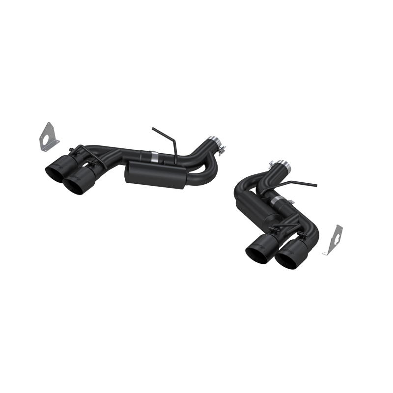 MBRP Armor BLK Race Axle-Back Exhaust System, Black Quad Tips (2016-2024 Camaro SS & 2017-2024 Camaro ZL1)