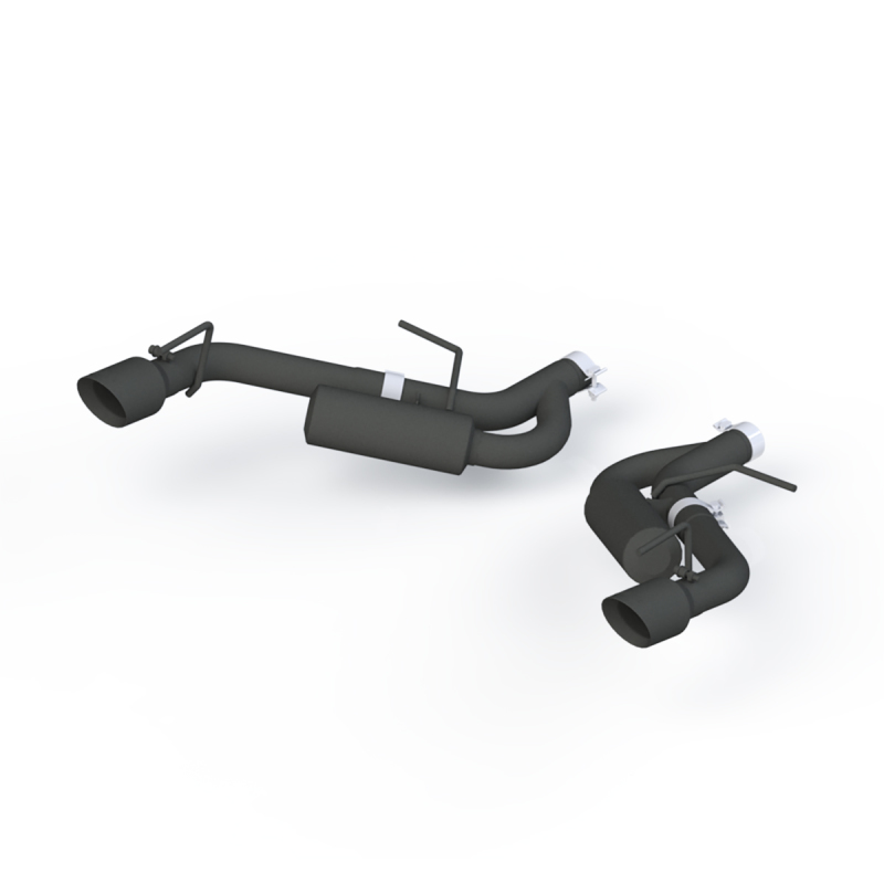MBRP Armor BLK Race Axle-Back Exhaust System, Black Tips (2016-2024 Camaro 2.0T & 2016-2024 Camaro V6)