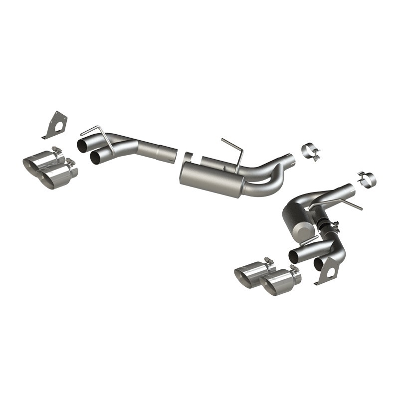 MBRP Armor Pro Race Axle-Back Exhaust System, Polished Quad Tips (2016-2024 Camaro 2.0T & 2016-2024 Camaro V6)