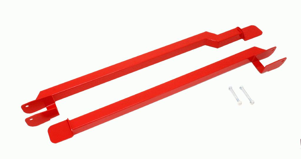 BMR Subframe Connectors, Weld-On, Boxed, Red (1993-2002 Camaro Coupe)