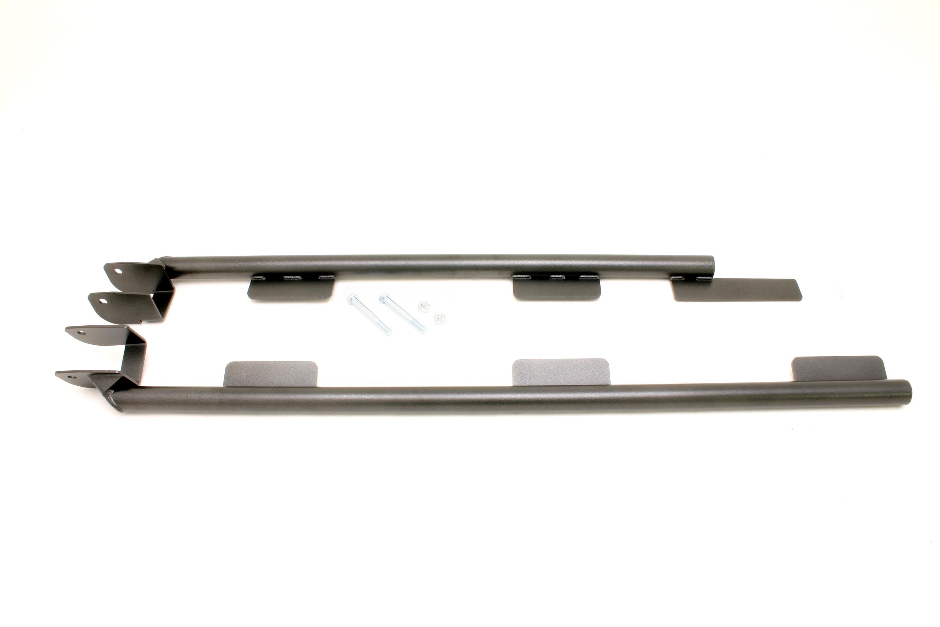 BMR Subframe Connectors, Weld-On, Tubular, Black Hammertone (1993-1997 Camaro Convertible)