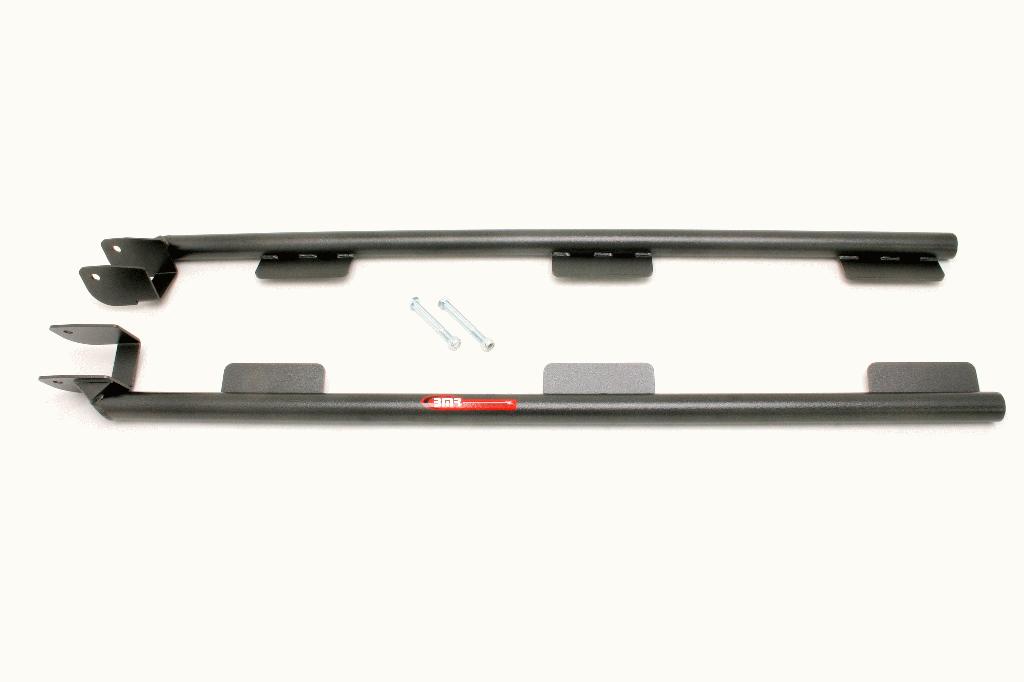 BMR Subframe Connectors, Weld-On, Tubular, Black Hammertone (1998-2002 Camaro Convertible)