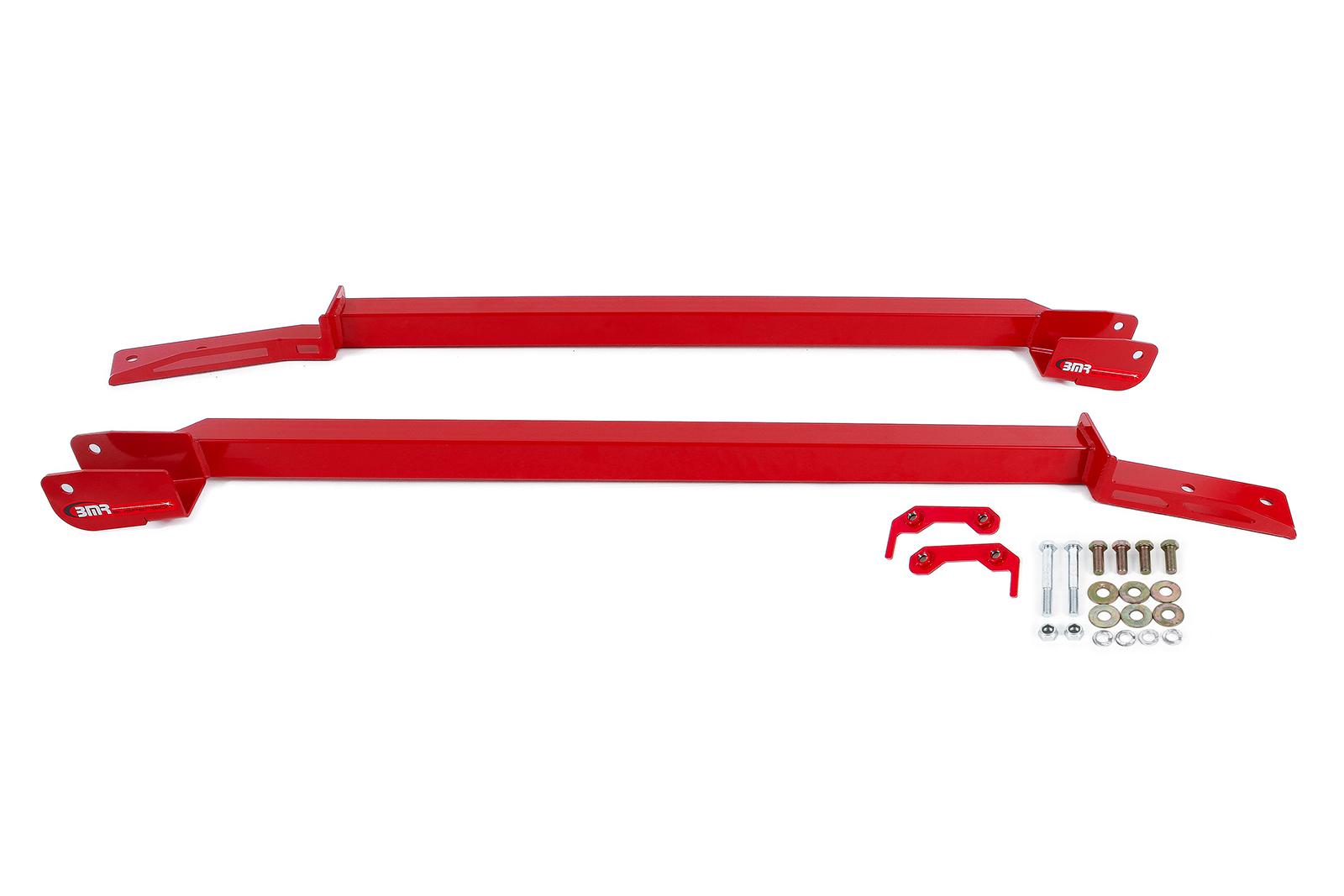 BMR Subframe Connectors, Bolt-On, Boxed, Red (1993-2002 Camaro Coupe)