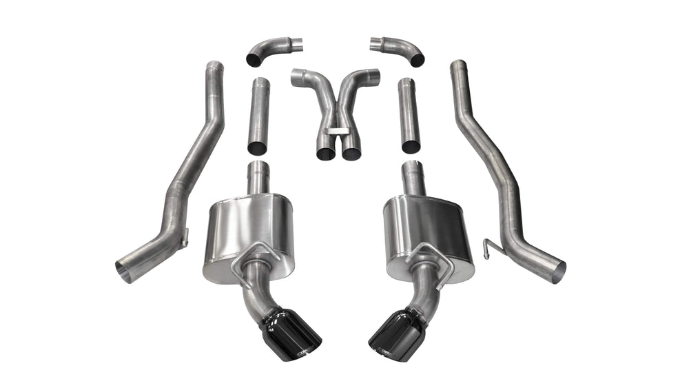 Corsa Xtreme Cat-Back Exhaust, Black Tips (2010-2015 Camaro SS)