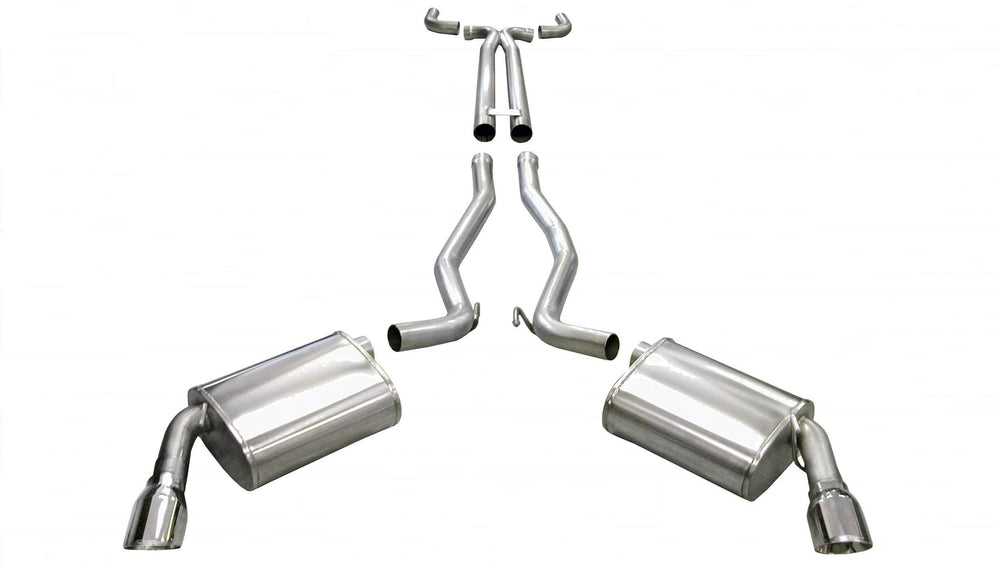 Corsa Sport Cat-Back Exhaust, Polished Tips (2010-2015 Camaro SS w/ Manual Transmission)