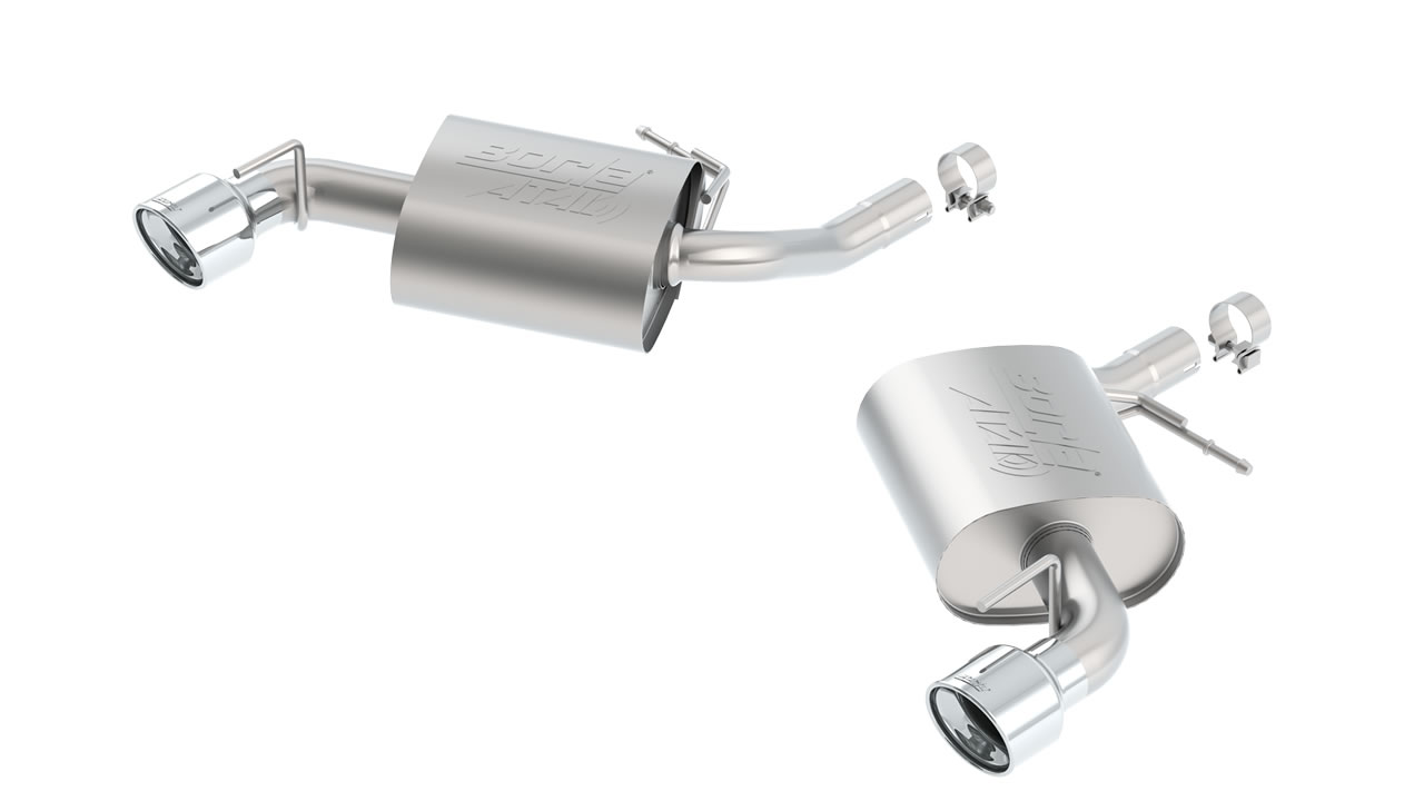 Borla ATAK Axle-Back Exhaust, Dual Polished Tips (2016-2024 Camaro V6 w/o NPP Valves)