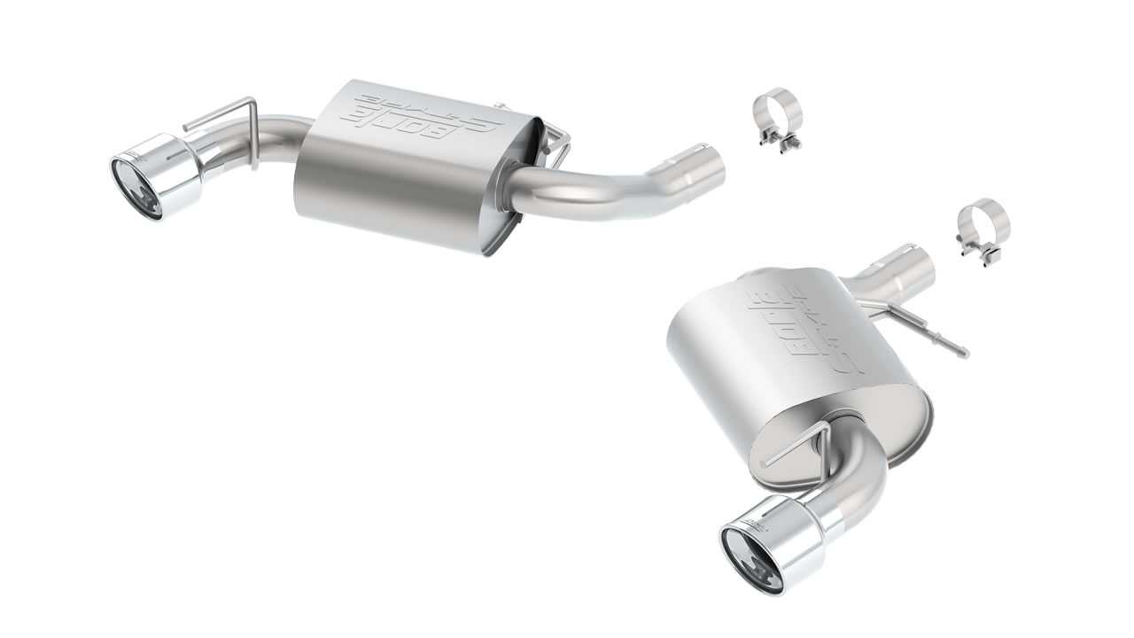 Borla S-Type Axle-Back Exhaust, Dual Polished Tips (2016-2024 Camaro SS w/o NPP Valves)
