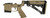 Back side view of DS-15 Typhoon assembled fixed-magazine lower receiver in FDE with factory-installed 10-round PMAG, and FDE Hogue stock & grip