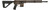 Side front view of copperhead brown DS-15 MD HBAR Typhoon rifle with matched receiver, 16″ HBAR barrel, Firestorm comp