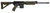 Side view of DS-15 MOE MD HBAR rifle with black receiver, olive drab green handguard, stock & grip, 16″ HBAR barrel, A2 flash hider