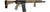 Front  side view of Dark Storm Industries MFR Non-NFA firearm with black receiver, black 11-inch M-Lok handguard and pistol grip, 12.5-inch SOCOM barrel, and SBA3 brace