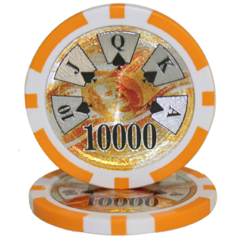 Ben Franklin 14 Gram Poker Chip - 10,000