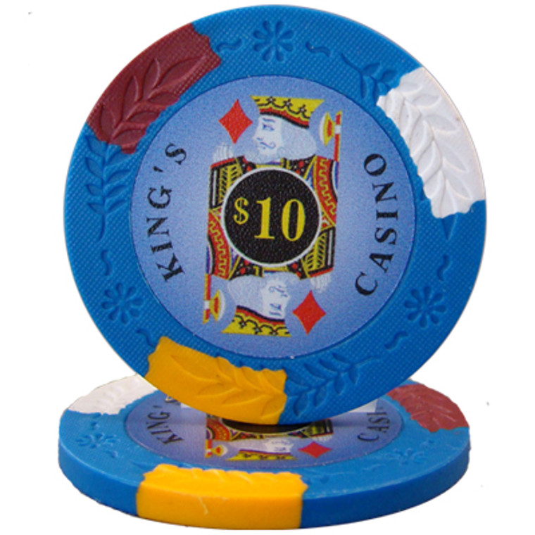 King's Casino 14 Gram Poker Chip - $10