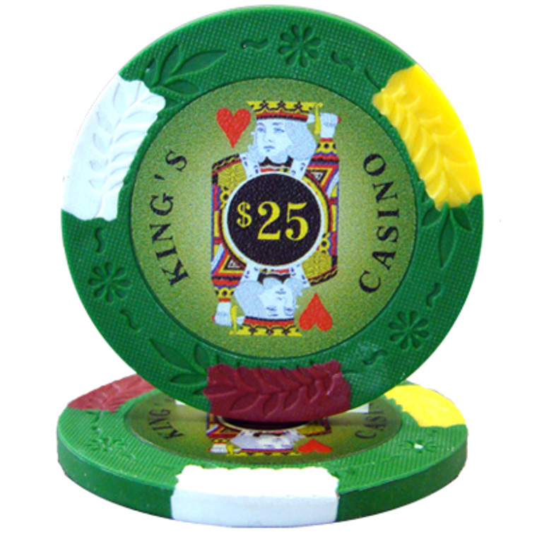 King's Casino 14 Gram Poker Chip - $25