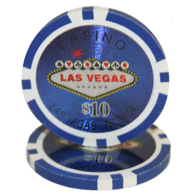 Las Vegas Casino 14 Gram Poker Chip - $10