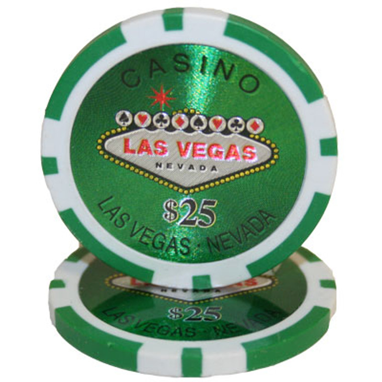 Las Vegas Casino 14 Gram Poker Chip - $25