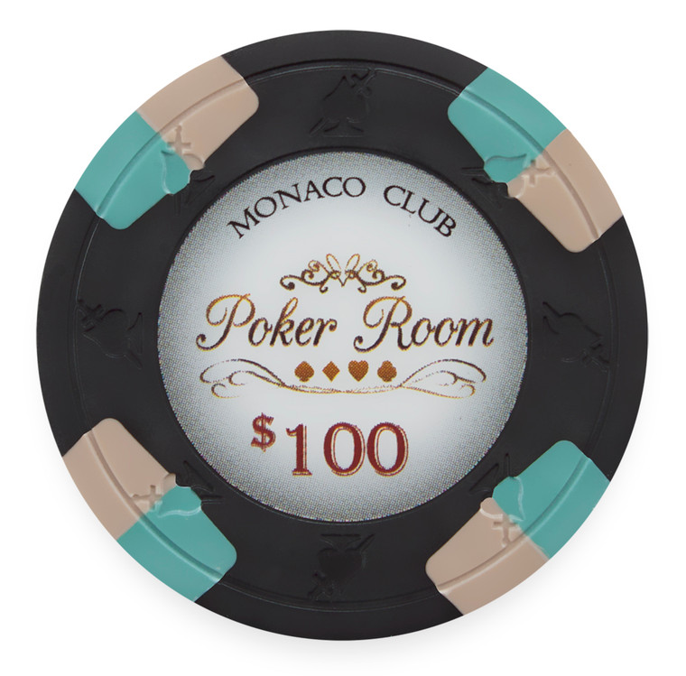 Monaco Club 13.5 Gram Poker Chip $100 (25 Pack)