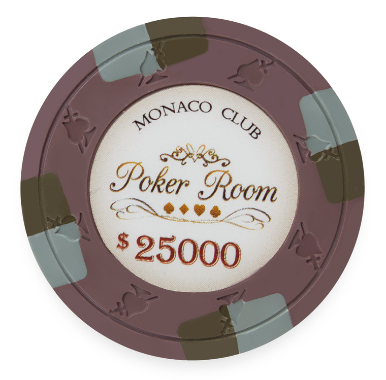 Monaco Club 13.5 Gram Poker Chip $25000 (25 Pack)