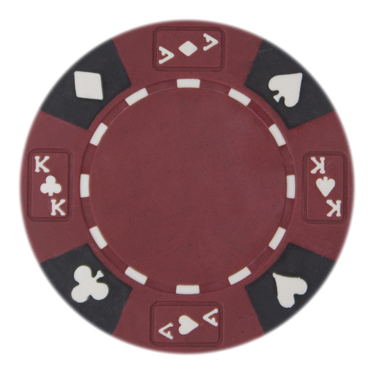 Red - Ace King Suited 14 Gram Poker Chips (25 Pack)