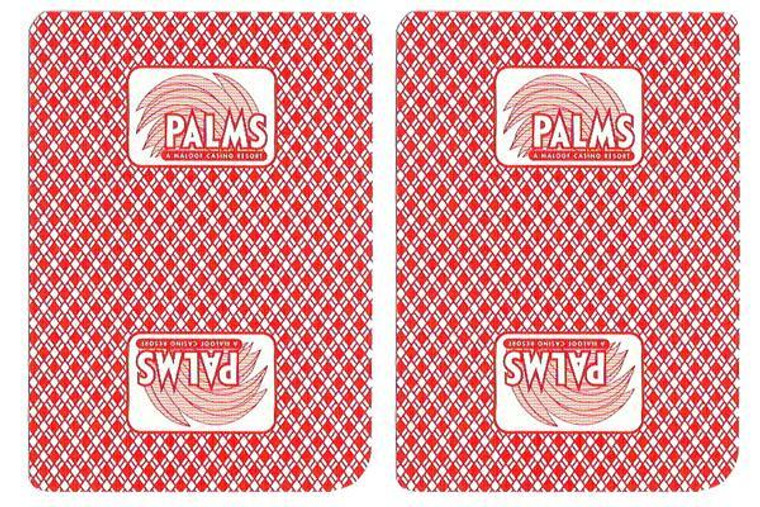 Single Deck Used in Casino Playing Cards - Palms