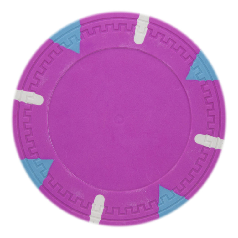 Triangle and Stick Blank Poker Chip - Pink