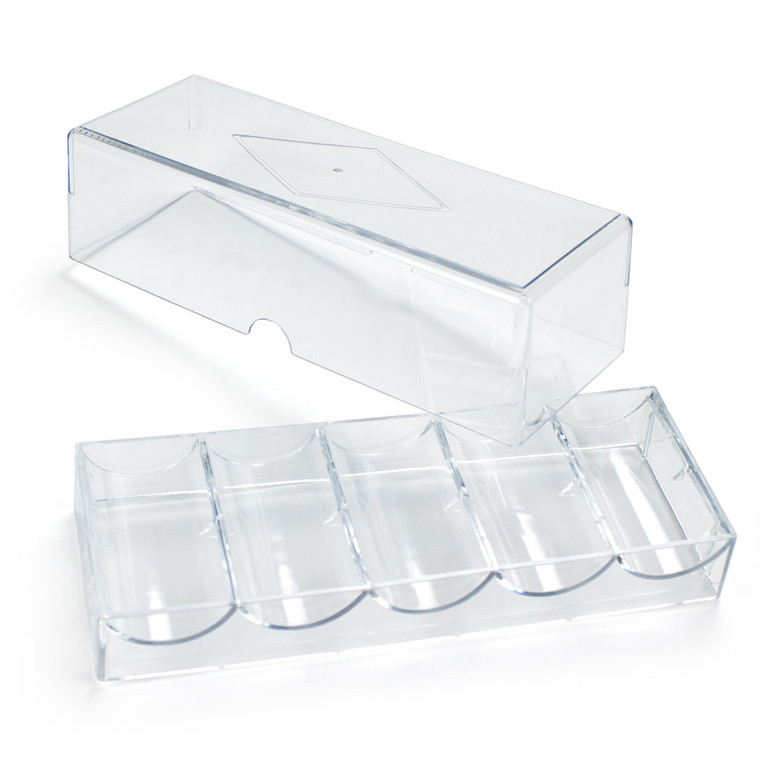 Acrylic Poker Chip Tray with Lid